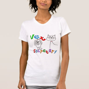 Tierarzt-Sekretär Gifts, Veterinärbüro-Sekretä T-Shirt