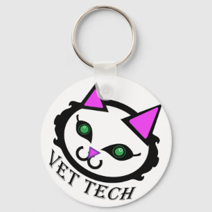 Tierarzt Tech-Katzen-Schlüsselanhänger Schlüsselanhänger