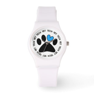 Tierarzt-Technologie-Uhr-Katzen-und Armbanduhr
