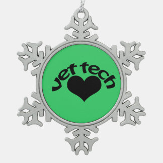 Tierarzt-Technologie Weihnachtsverzierung einfach Schneeflocken Zinn-Ornament