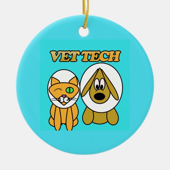 Tierarzt-Technologieverzierung Keramikornament (Vorne)