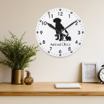 Tierarzt/Tierarzt/Tierarzt Klinischer Gomer Runde Wanduhr<br><div class="desc">Dieses Design wurde durch digitale Kunst erstellt. Es kann in dem Bereich personalisiert sein, der durch das Ändern des Fotos und/oder Textes bereitgestellt wird. Oder es kann durch Klicken angepasst werden, um weitere Optionen anzupassen und die Hintergrundfarbe zu löschen oder zu ändern, Text hinzuzufügen, Textfarbe oder -stil zu ändern, oder...</div>