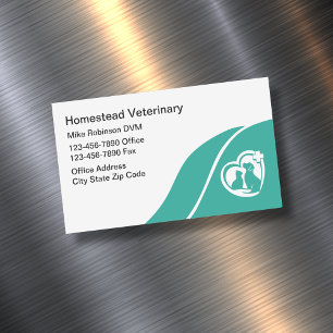 Tierarzt Tierklinik Arzt Magnetische Visitenkarte