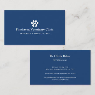 Tierarzt / Tierklinik Visitenkarte