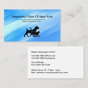 Tierarzt und Tierklinik Visitenkarte
