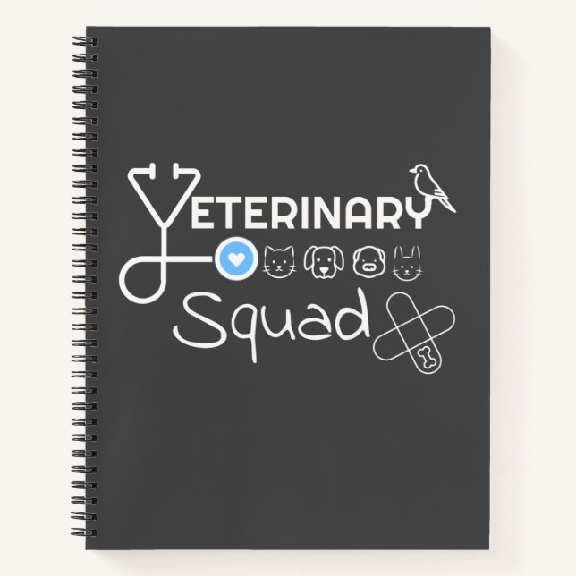 Tierarzt - Veterinärkommando Notizbuch (Vorderseite)