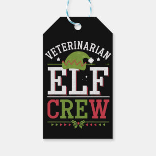 Tierarzt-Weihnachtself-Tierarzthelferin Geschenkanhänger