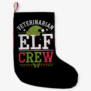 Tierarzt-Weihnachtself Tierarzthelferin Kleiner Weihnachtsstrumpf