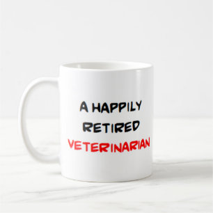 Tierarzt zurückgezogen kaffeetasse