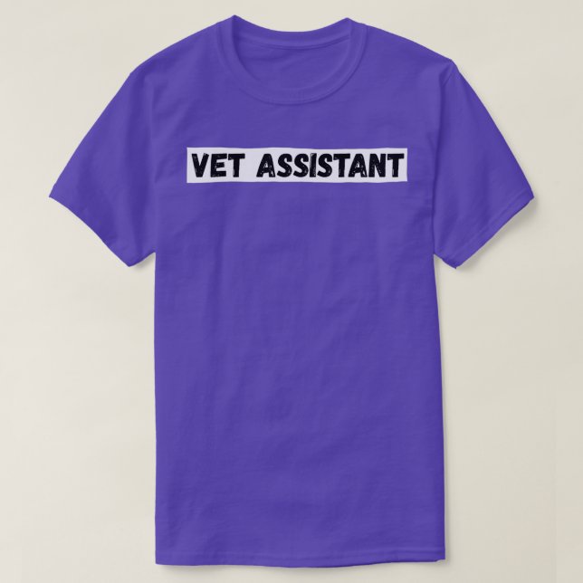TierarztassistentVeterinärassistent T-Shirt (Design vorne)