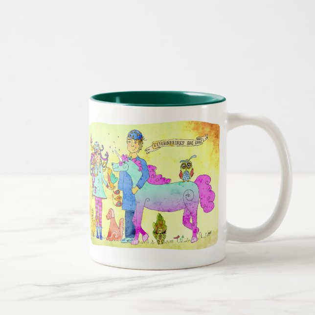 Tierärzte sind cool zweifarbige tasse (Rechts)