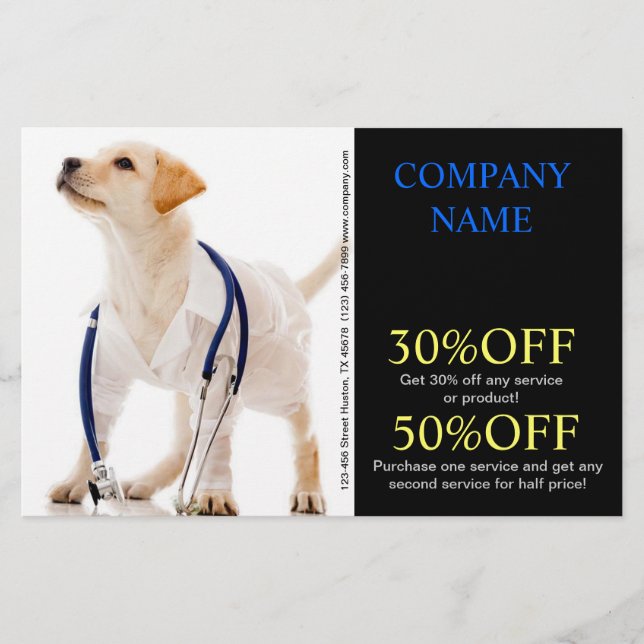 Tierärztin für niedliche Hundeschwester Flyer (Vorne)