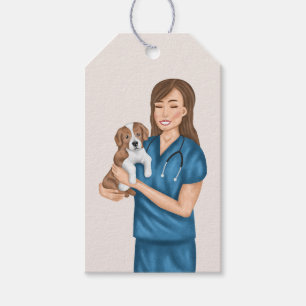 Tierärztin Haustier Tierarzt Tierärztin Mädchen mi Geschenkanhänger