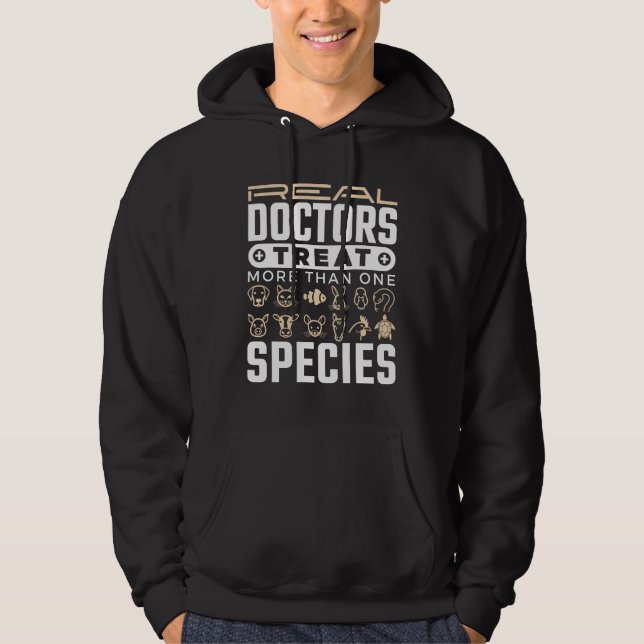 Tierärztliche Ärzte Leckerei mehr als eine Tierart Hoodie (Vorderseite)