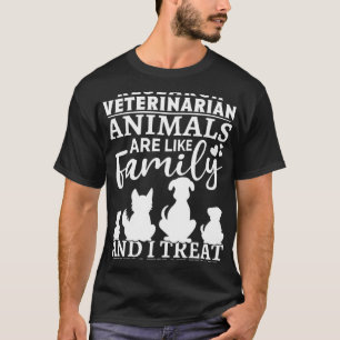 Tierärztliche Forschung ist wie Familie T-Shirt