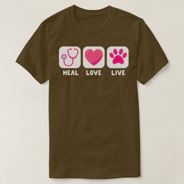 Tierärztliche Geschenke für die weibliche Gesundhe T-Shirt (Design vorne)