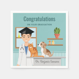 Tierärztliche Graduate Vet Herzlichen Glückwunsch  Serviette