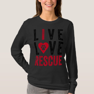 Tierärztliche Tierärzte, lebende Liebe, Katze T-Shirt