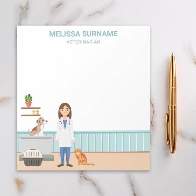 Tierärztliche Tierärztin Notizblock (Von Creator hochgeladen)