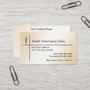 Tierärztliche VeterinärVisitenkarte Visitenkarte