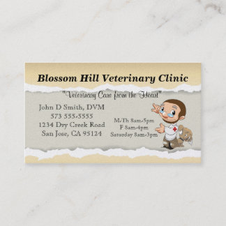Tierärztliche Visitenkarte