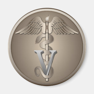 Tierärztlicher Caduceus Magnet
