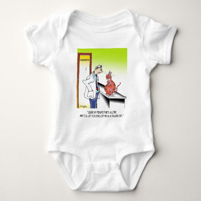 Tierärztlicher Cartoon 9480 Baby Strampler (Vorderseite)