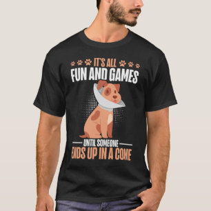 Tierärztlicher Spaß Tech Hunde Cone Tierärztlic T-Shirt
