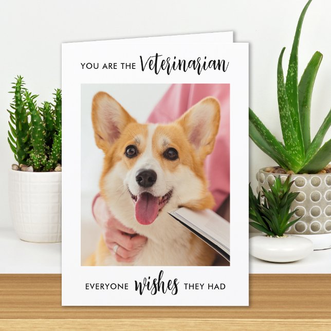 Tierärztliches Personalisiertes Haustier Foto Tier Dankeskarte (Von Creator hochgeladen)