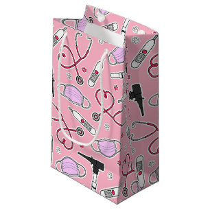 Tierärztliches/Veterinärtechniker-Muster-Rosa Kleine Geschenktüte
