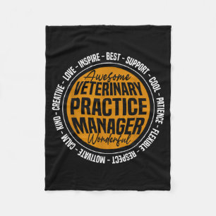 Tierarztpraxis-Manager Lustige Vet-Tech-Woche Fleecedecke
