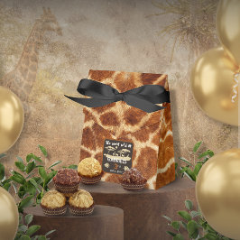 Tierausdruck Geburtstag Giraffe Gefälligkeitsbox Geschenkschachtel