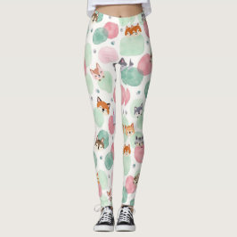 Tierausstechen aus dem hinteren Muster Leggings