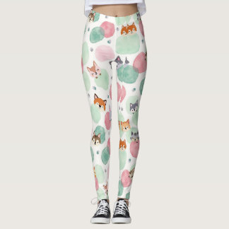 Tierausstechen aus dem hinteren Muster Leggings