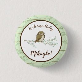 Tierbabydusche für Vögel Woodland Button