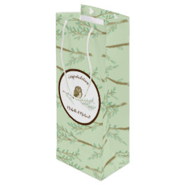 Tierbabydusche für Vögel Woodland Geschenktüte Für Weinflaschen