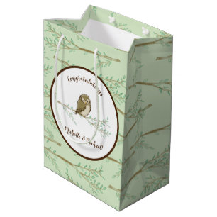 Tierbabydusche für Vögel Woodland Mittlere Geschenktüte