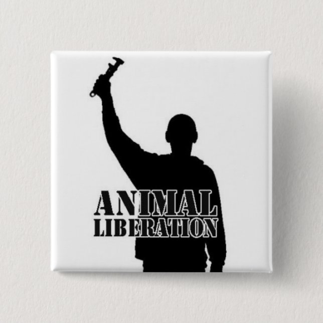 Tierbefreiung Button (Vorderseite)