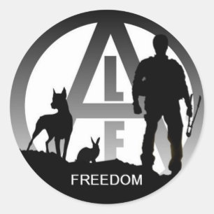 Tierbefreiungs-Fronten-Freiheits-Aufkleber Runder Aufkleber