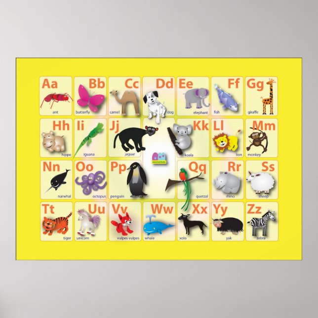 Tierbereich auf Großbild Poster (Vorne)
