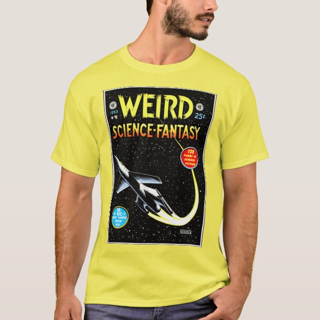 TIERCE : T-shirt de bandes dessinées rétro science (Devant)