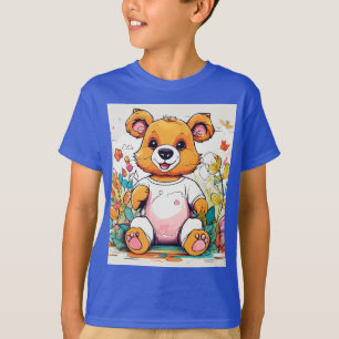 Tierdesign für spielende Kinder T-Shirt