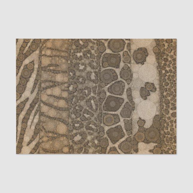 Tierdruck abstrakt seidenpapier (Vorderseite)