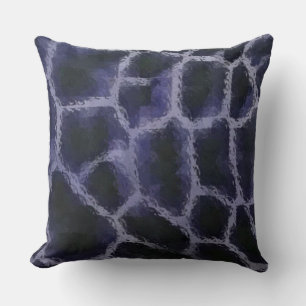 Tierdruck Blau Kissen