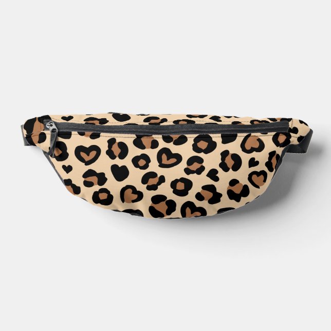 Tierdruck, Braunleopard, Geparden, Herz Bauchtasche (Ablage )