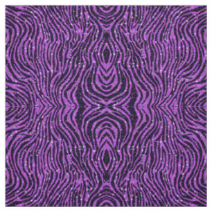 Tierdruck des lila Zebra mit Glitter Stoff