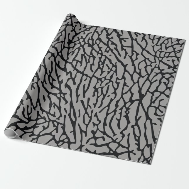 Tierdruck, Elefantenhautmuster, Elefantenlüfter Geschenkpapier (Ungerollt)