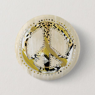 Tierdruck-Friedenszeichen I + Ihr backgr. u. Ideen Button