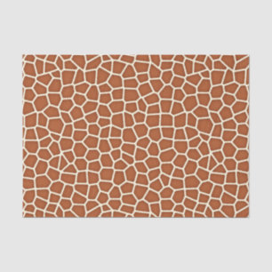 Tierdruck, Giraffe in Kupfertönen Seidenpapier