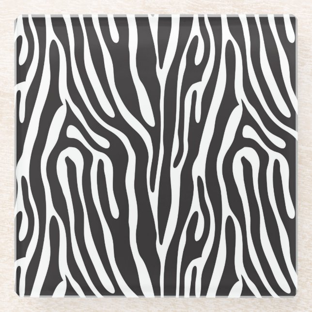 Tierdruck Glasuntersetzer (Vorderseite)